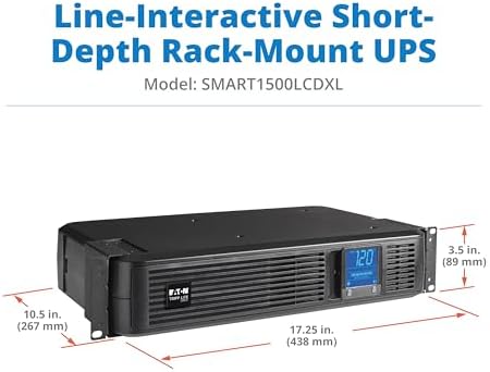 Eaton Tripp Lite SMART1500LCDXL 1500VA 2U Rack Mount UPS Extended Run 900W - Image 7
