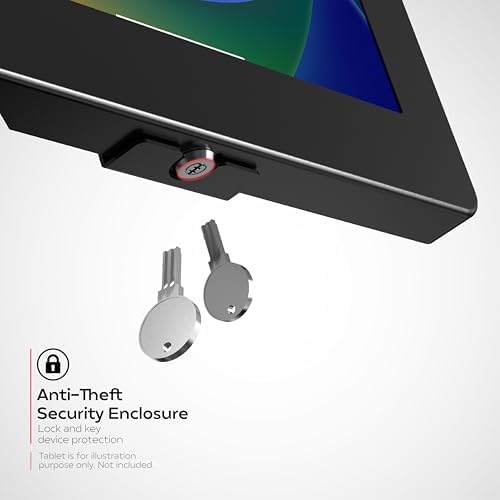 CTA iPad Wall Mount with Barcode Scanner – Anti-Theft Tablet Enclosure with Honeywell Barcode Scanner for iPad 10.9" 10th Gen, 11 (A16), Pro 11", Air 11, Galaxy S Tabs, Surface Go Tabs & More - Image 3
