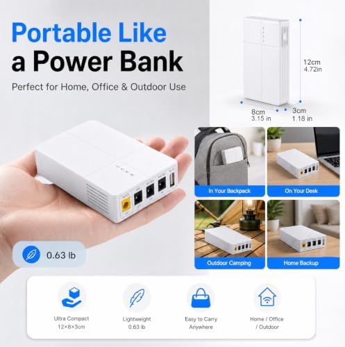 Mini UPS Battery Backup, Uninterrupted Power Supply - Image 6