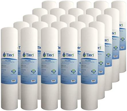 Tier1 20 Micron 4.5" × 20" Filter Replaces DGD-7525-20, 155356-43, 25-Pack by Tier1
