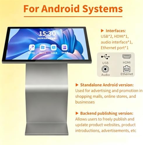 Digital Signage Kiosk HD1920x1080 Black-32in128G - Image 2