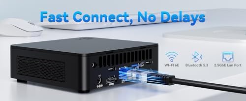 ASUS NUC 13 Pro Slim Mini PC Desktop, Intel Core i5-13420H(4.6GHz) Processor, 24GB RAM, 1TB SSD, 4K Quad Display, USB, HDMI, Thunderbolt, Wi-Fi 6E, Bluetooth, RJ-45, Win11 Pro, MS Office for The Web - Image 4