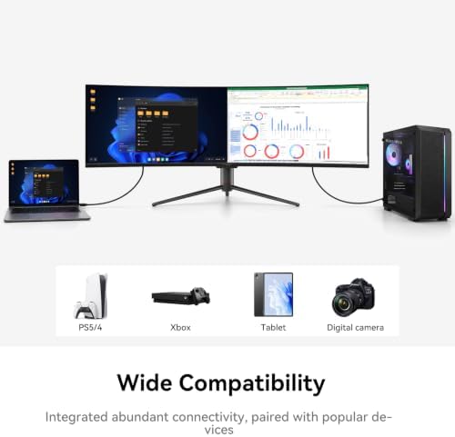 INNOCN 49" Curved DQHD 5120 x 1440P 240Hz 1800R Ultrawide Gaming Monitor - Image 5