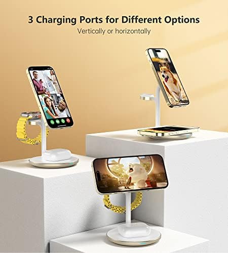 3 in 1 Magnetic Wireless Charging Station for Apple Devices,15W for Magsafe - Image 5