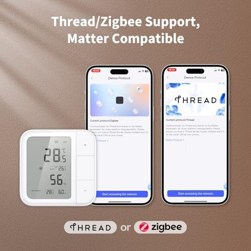Aqara Thread/Zigbee Smart Climate Sensor W100, Wireless Remote HVAC Control - Image 2