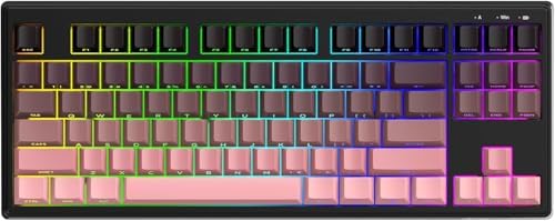 ZIYOU LANG M87V2 Wireless Gaming Keyboard, 80% TKL 87-Key Low Profile-Black by ZIYOULANG