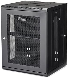 StarTech 15U Wall-Mount Cabinet, 19in, 4-Post, 16in Deep (RK1520WALHM) by StarTech
