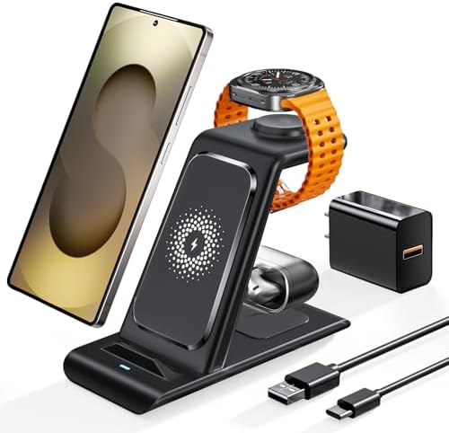 Wireless Charging Station for Samsung Galaxy Watch 8/7/6/5/4/3,S26 Ultra by EloBeth
