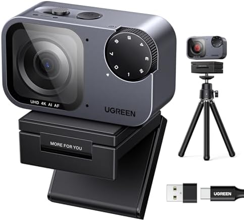 UGREEN FineCam Pro 4K Webcam with 1/2" Sensor for PC/Mac by UGREEN