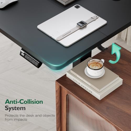 Monomi Electric Standing Desk 55"x24"Height Adjustable Sit Stand Up,Black - Image 5