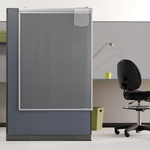 Quartet Workstation Privacy Screen, 36" x 48", For Cubicle or Office, Adjustable Height, Sliding, Sturdy Aluminum Frame, Includes Attachable Whiteboard (WPS1000) by Quartet