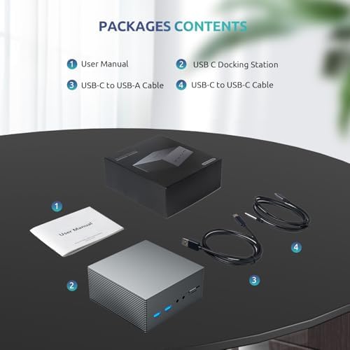 USB C Docking Station Dual Monitor,Tiergrade 16 in 1 Docking Station for MacBook, USB-C Windows Laptops with 4K HDMI, 2 DPS, 100W PD 3.0, 6 USB Ports, Mic/Audio, Mac OS Supports Extended Display - Image 7