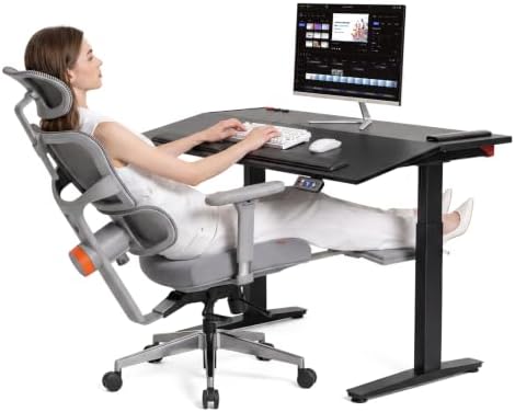 Newtral Smart Motorized Tilt Desk + Ergonomic Office Chair Bundle by NEWTRAL