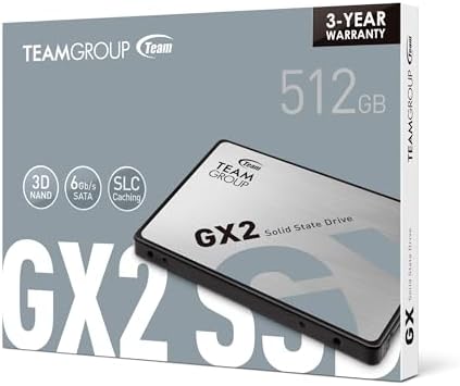 TEAMGROUP GX2 512GB 3D NAND TLC 2.5 Inch SATA III Internal Solid State Drive SSD (Read Speed up to 530 MB/s) Compatible with Laptop & PC Desktop T253X2512G0C101 - Image 4