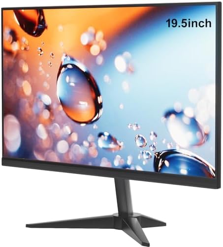 19.5-inch Professional HD Monitor (1440 x 900), 75Hz Refresh Rate, Without Audio, Visual Protection Technology, Blue Light Filter, and Flicker-Free Technology (HDMI and VGA Ports) by YOTETION