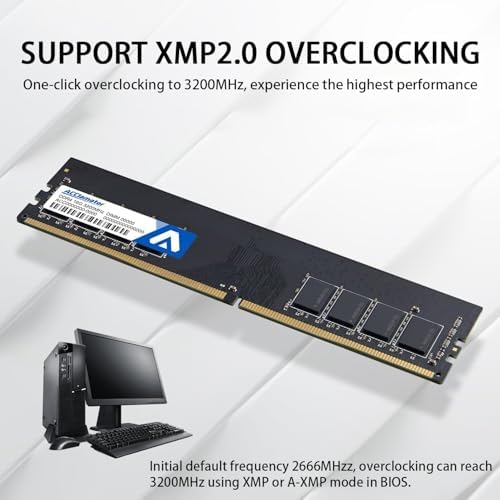 DDR4 RAM 32GB (2x16GB) 3200MHz PC4-25600 CL18 1.35V 288-pin Desktop PC Memory Module Compatible with Intel XMP and AMD Ryzen Acclamator - Image 3
