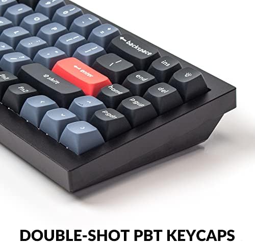 Keychron Q7 Wired Custom Mechanical Keyboard, 70% Layout QMK/VIA Programmable Macro with Hot-swappable Gateron G Pro Blue Switch Double Gasket Compatible with Mac Windows Linux (Black - New) - Image 5