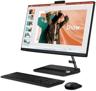 Lenovo IdeaCentre AIO 3i, 23.8” FHD Display, Intel Core i5-13420H, Intel UHD Graphics, 16GB RAM, 512GB, 1920x1080 px, Calliope Wireless Keyboard and Mouse, Windows 11, Black - Image 4