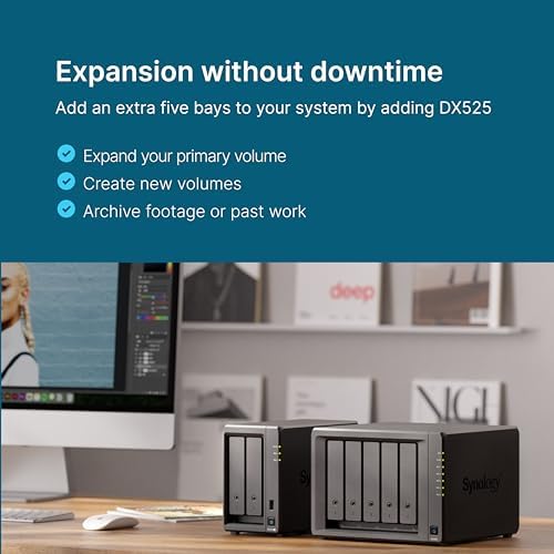 Synology DS725+ Expandable NAS Storage - Private Cloud for Home and Small Business (2-Bay Diskless NAS) - Image 3