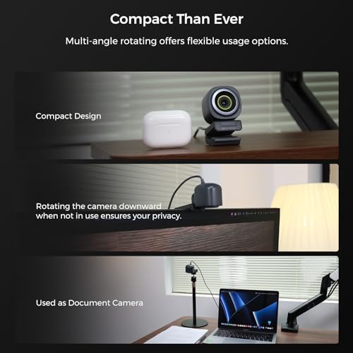 NearStream 4K Webcam for PC with AI Auto Framing and Noise-Canceling Mic - Image 7