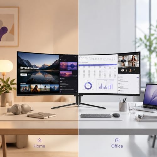 GAMEPOWER 49 inch Curved Ultrawide Gaming Monitor, 5K, DisplayPort, Type-C, FreeSync, Gsync, Height - Tilt Adjustable, 1Ms, 120Hz, 32:9, DQHD, 5120 x 1440P, R1800 - Image 4