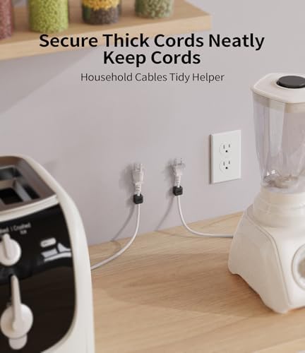 9 Pack Magnetic Cable Clips Cord Organizer,Desk Cable Management Accessories,Cord Clips,Adhesive USB Wire Holder Keeper Organizer for Home Office Desk Phone Car Wall Desktop Nightstand cable organizer - Image 5