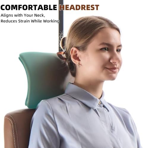Leather Office Chair,Executive Ergonomic Desk Chair for Home Office, Brown - Image 3
