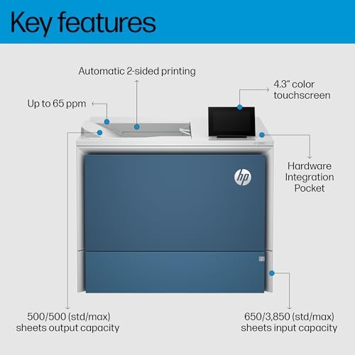 HP Color LaserJet Enterprise 6701dn Printer, Best for Business, (58M42A) - Image 4