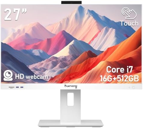 suevery Touchscreen All in One Desktop PC 27" 2K Core I7 4Cores by suevery