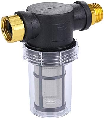 Sediment Filter Attachment Line Water Hose Filter with 100 mesh Stainless Mesh Screen,2Pcs O-Rings &2Pcs Gaskets,for Garden Hose Pressure Washer inlet RV Camping Car Wash Water Hose by CREEXEON