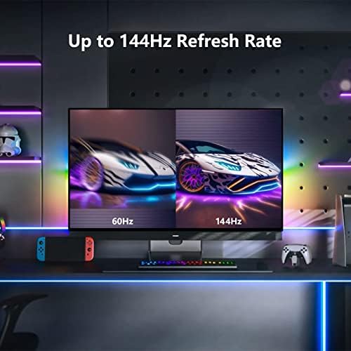 INNOCN 43 Inch 4K Ultrawide Gaming Monitor 144Hz USB Type C PC Desktop AMD Freesync Larger PC HDR400 Monitor, Built-in Stereo Speakers, DisplayPort, HDMI, Height Adjustable, Black - Image 3