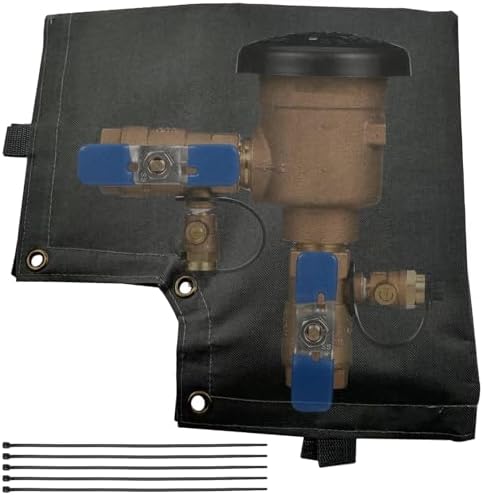 Backflow Preventer Cover Insulated Pouch Replacement for Protect Pressure Vacuum Breaker Cover Prevent Freezing Snowy Weather Avoid Direct Sunlight Exposure (Grey) by Lirinsegie