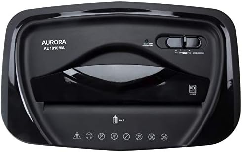 Aurora AU1010MA High-Security 10-Sheet Micro-Cut Paper, Credit Card Shredder, Large 5.2-Gals Basket with Easy Lifting Handle - Image 5