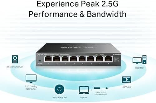 TP-Link TL-SG108S-M2, 8-Port Multi-Gigabit 2.5G Unmanaged Ethernet Switch - Image 3