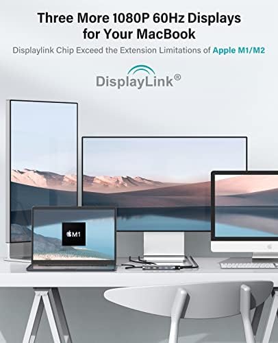 USB C Docking Station Triple Monitor,Universal Laptop Docking Station - Image 3
