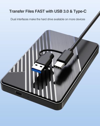 1TB External Hard Drive,USB 3.0 and USB-C Storage Expansion Mobile HDD - Image 4