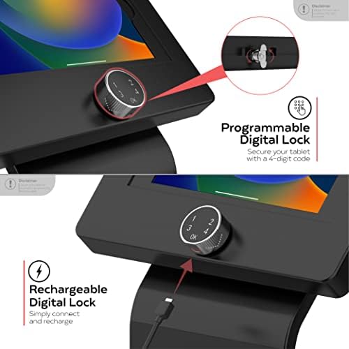 Premium Kiosk Floor Stand - CTA Locking Floor Stand Kiosk w/Digital Password Combination Security Enclosure for iPad 10th Gen A16, iPad Air 11" M3 & M2, Pro 11" M4, Galaxy Tab A7 & More (PAD-PARAFDC) - Image 4