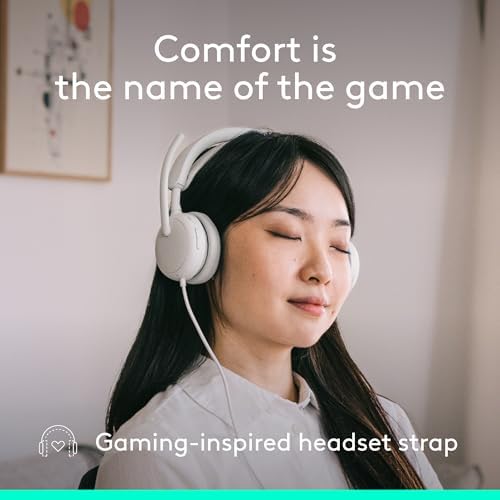 Logitech Zone Wired 2 Noise Canceling Headset Adaptive Hybrid - Off-White - Image 2
