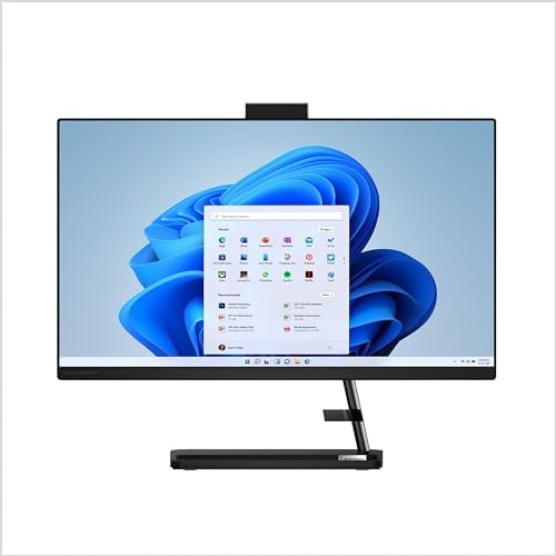 Lenovo IdeaCentre AIO 3i, 23.8” FHD Display, Intel Core i5-13420H, Intel UHD Graphics, 16GB RAM, 512GB, 1920x1080 px, Calliope Wireless Keyboard and Mouse, Windows 11, Black by LENOVO