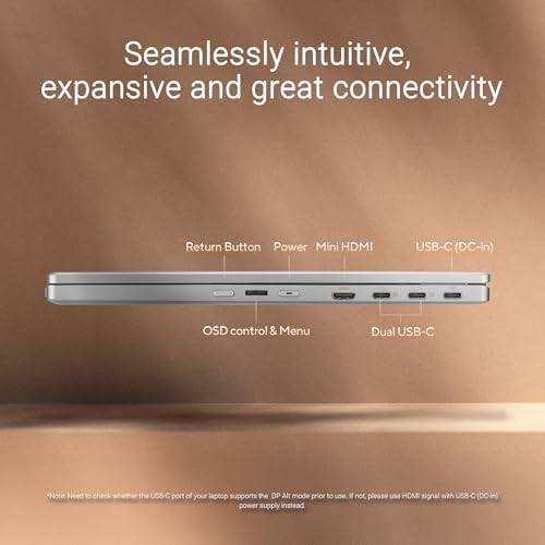 ASUS ZenScreen Duo OLED 360° Foldable Portable Monitor (MQ149CD) - Dual 14-inch, 16:10, 1920x1200, DisplayHDR400 True Black, 100% DCI-P3, Delta<2, Dual USB-C, Mini-HDMI, Kickstand, 3 yr Warranty - Image 4
