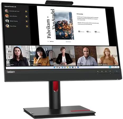 Lenovo ThinkVision 22" FHD IPS Conferencing Monitor with 4ms Response Time - Image 3