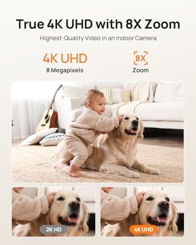 Anona Pano 4K UHD Indoor Camera, Pet/Dog Security Camera with Phone App - Image 2