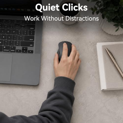 Wireless Ergonomic Mouse, Thumb Side Scroll, Quiet Click - Image 2