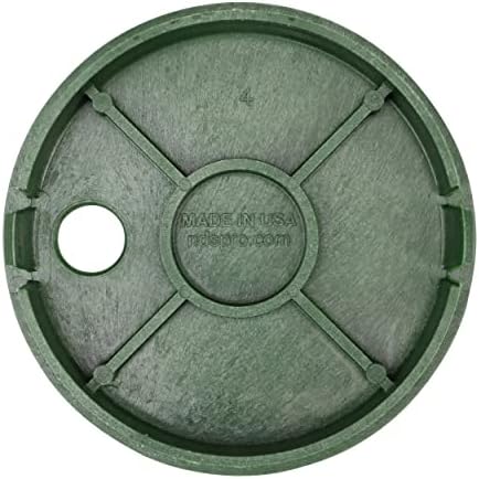 NDS 107BC 6 in. Valve Box and Cover, 9 in. Height, ICV Lettering, Black Box, Green Overlapping Cover, Black/Green - Image 4