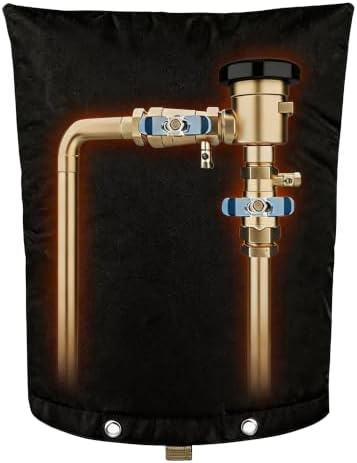 Backflow Preventer Insulation Cover (5F), 24"X36", 5 Layers, Black by Actgan