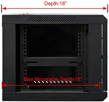 AEONS 6U Wall Mount Network Server Cabinet, 18" Depth, Pre-Assembled - Image 5