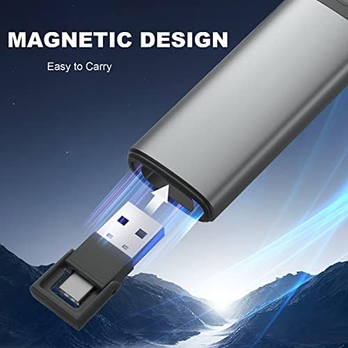 Metal Presentation Clicker for PowerPoint with 2‑in‑1 USB/Type C Receiver - Image 5