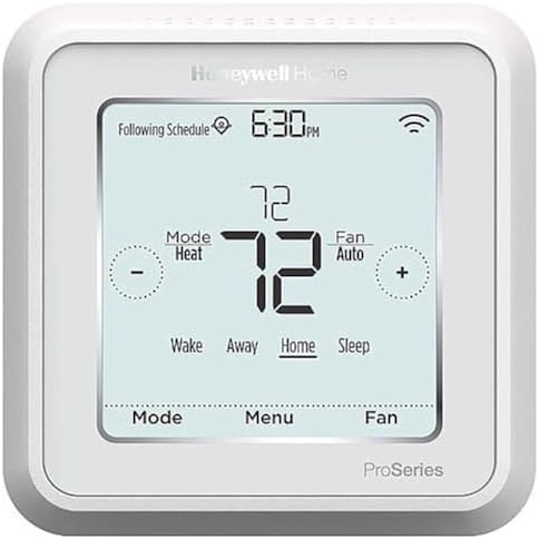 Honeywell TH6220WF2006/U Lyric T6 Pro Wi-Fi Programmable Thermostat with Stages Up to 2 Heat/1 Cool Heat Pump or 2 Heat/2 Cool Conventional by WasherSpecialties