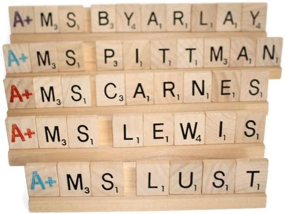 Handmade Personalized Teacher Desk Plate Custom Teacher Gift Personalized Teacher Name Plate Teacher Desk Plate Teacher Christmas School Nurse Science Teacher Reading Writing - Image 3