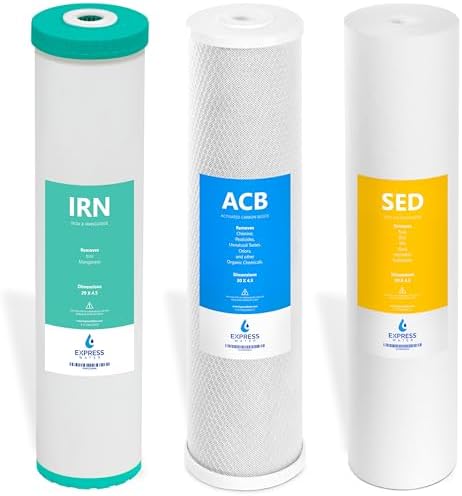 Express Water Whole House Iron & Manganese Filter Set, 3 Stage, 5 Micron by ExpressWater